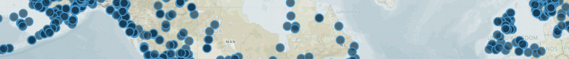 Map with dots
