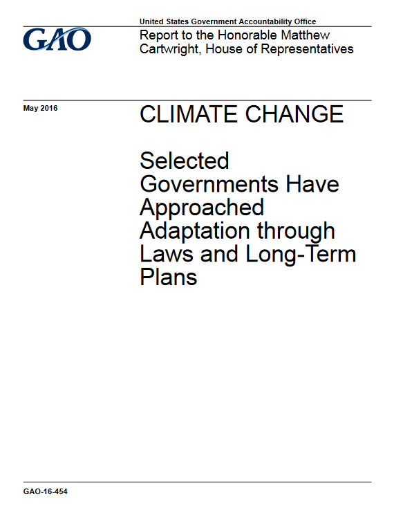 Selected Governments Have Approached Adaptation through Laws and Long-Term Plans