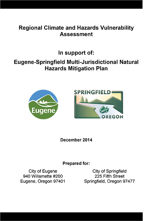 Regional Climate and Hazards Vulnerability Assessment | Eugene and Springfield, Oregon