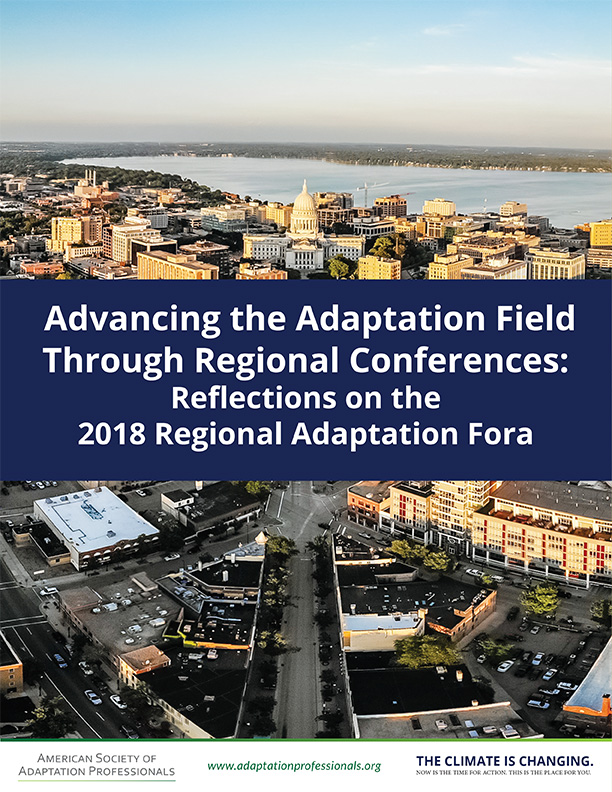 Advancing the Adaptation Field Through Regional Conferences: Reflections on the 2018 Regional Adaptation Fora