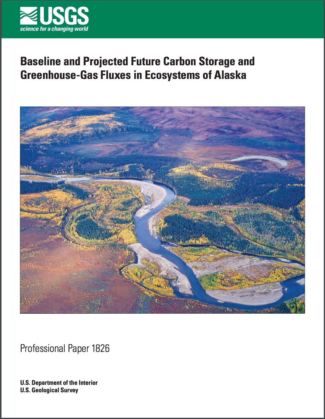 Baseline and Projected Future Carbon Storage and Greenhouse-Gas Fluxes in Ecosystems of Alaska