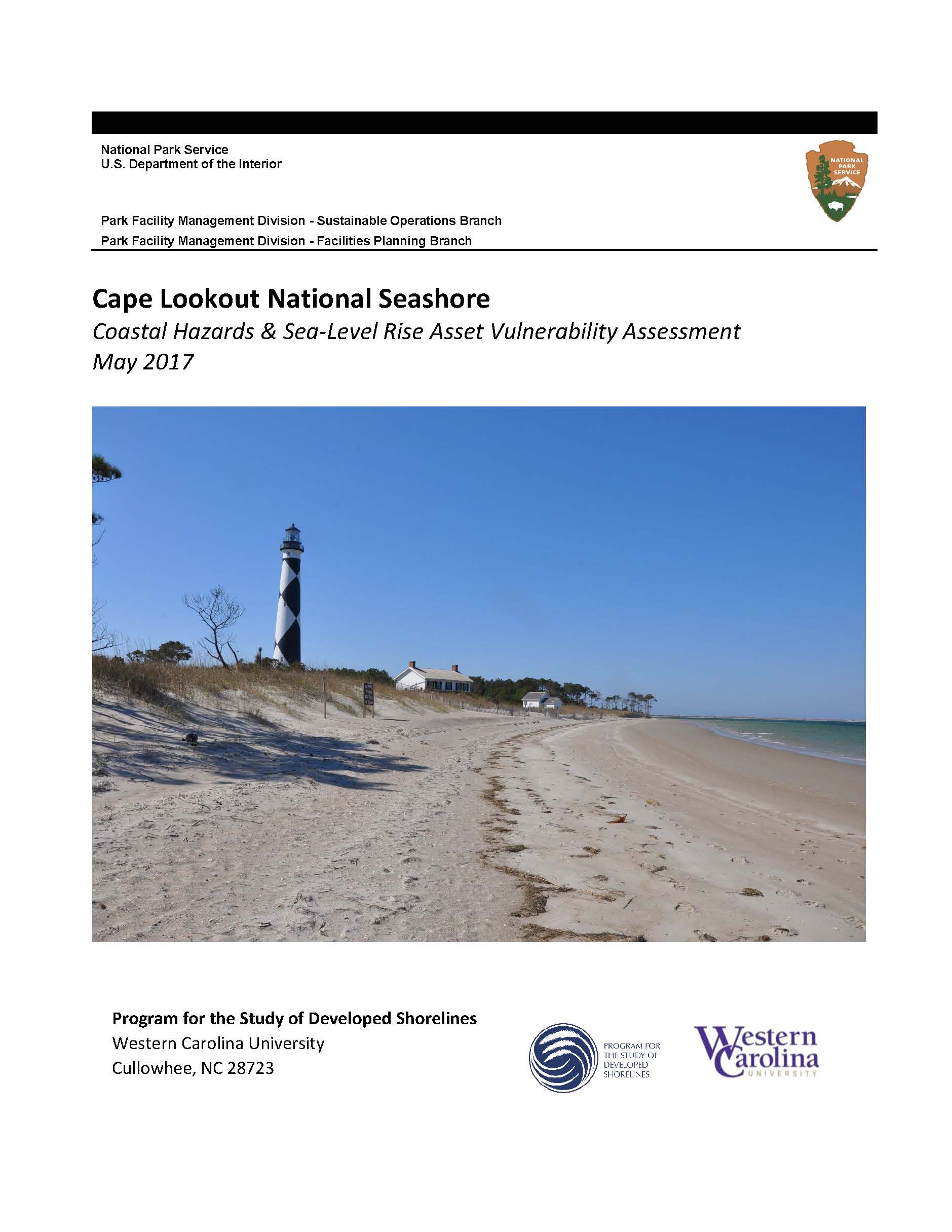Cape Lookout National Seashore: Coastal Hazards and Sea-Level Rise Asset Vulnerability Assessment