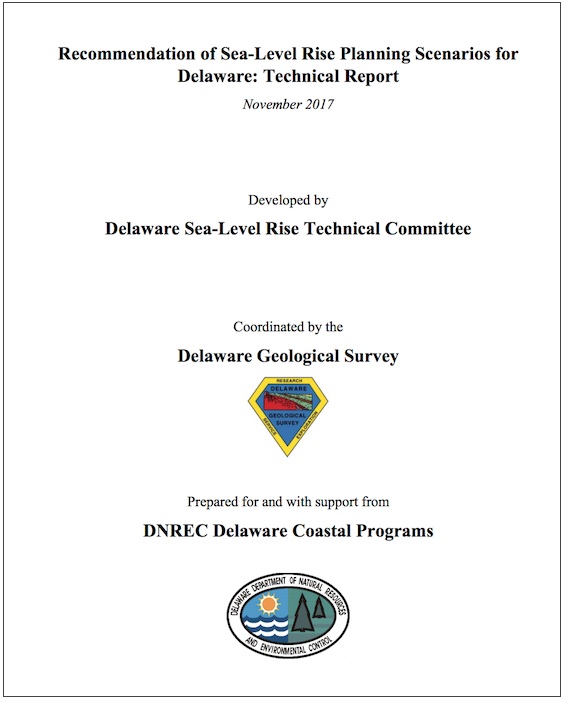 Recommendation of Sea-Level Rise Planning Scenarios for Delaware: Technical Report