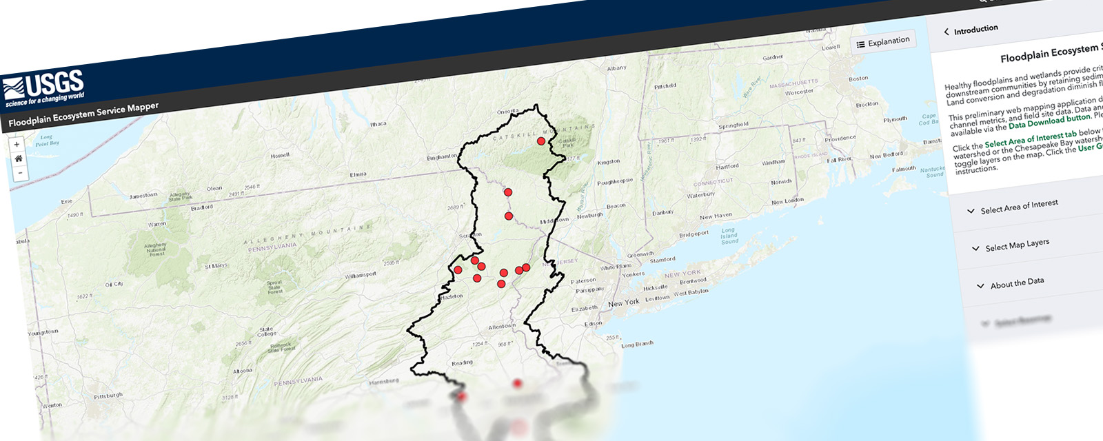 Floodplain Ecosystem Service mapper