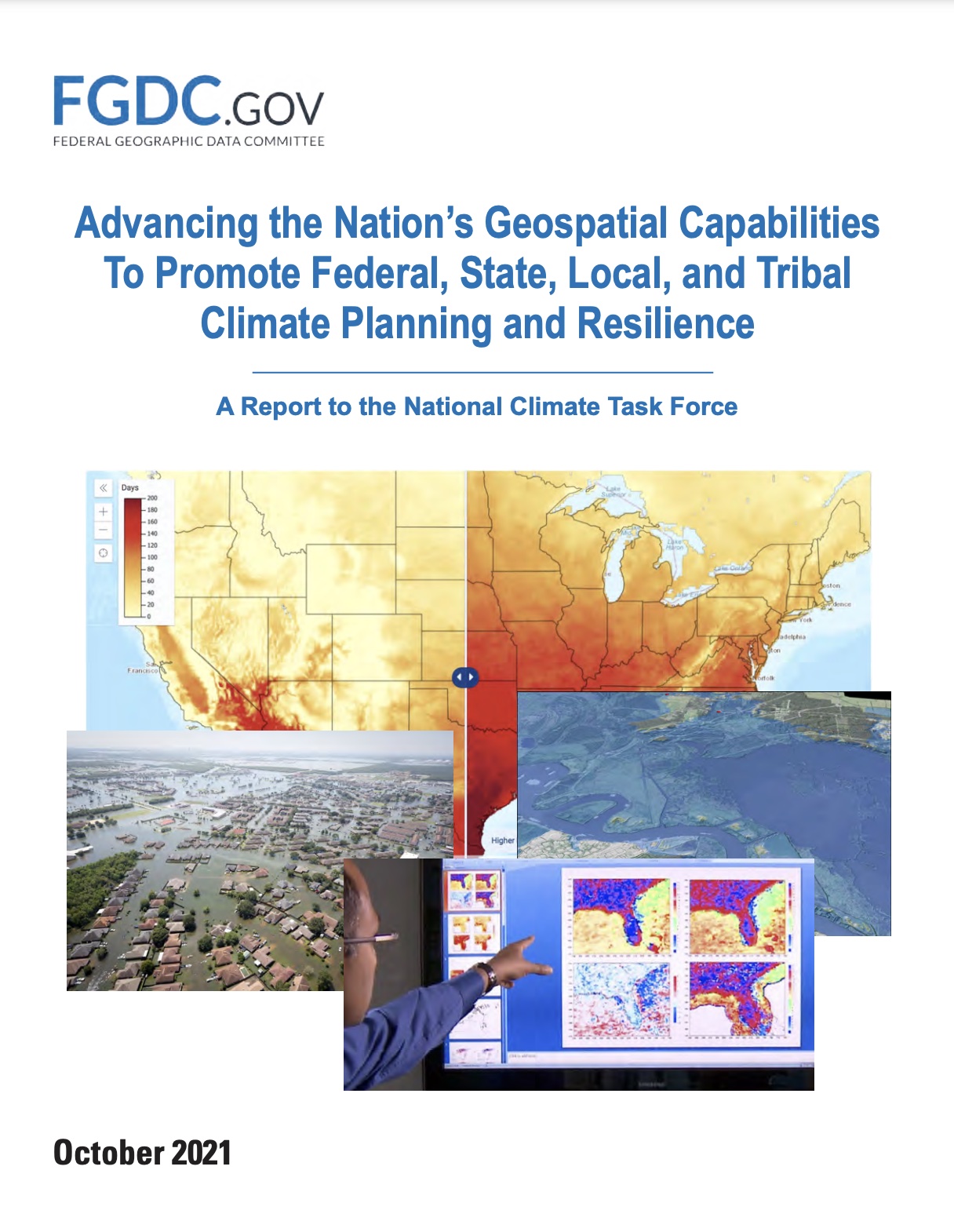 Advancing the Nation's Geospatial Capabilities To Promote Federal, State, Local, and Tribal Climate Planning and Resilience