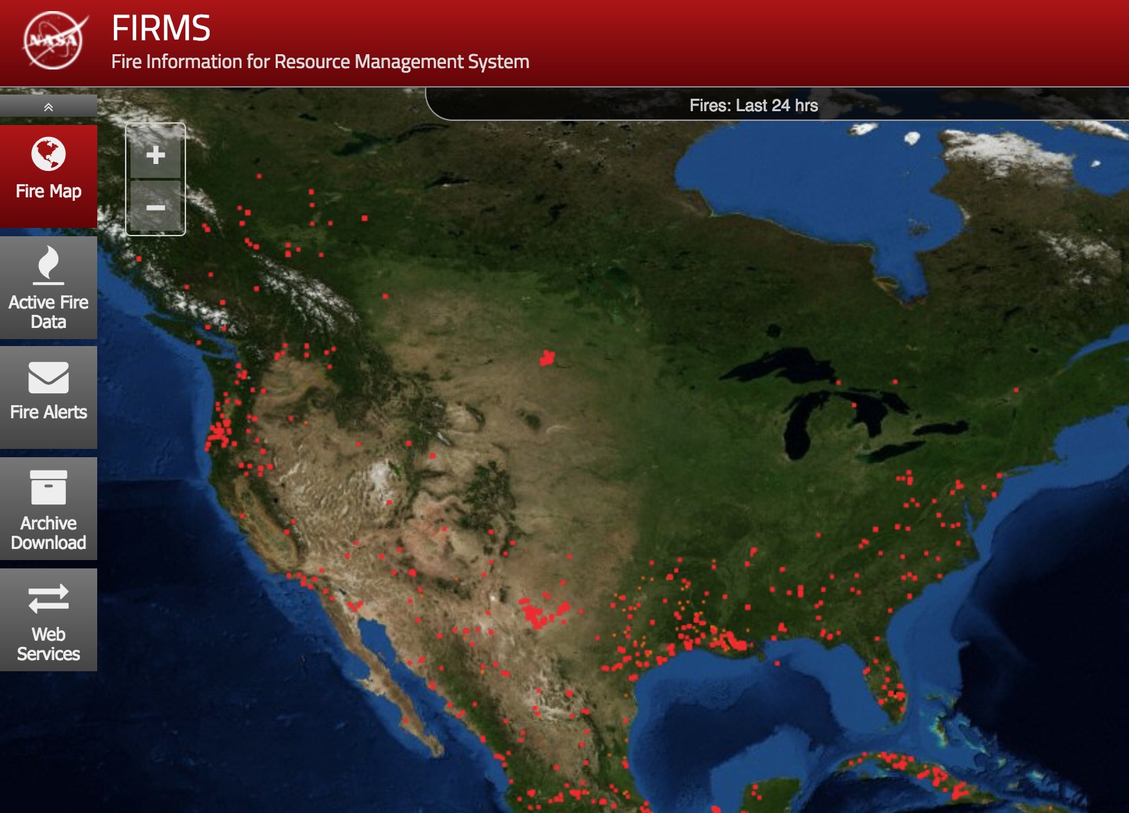 Fire Information for Resource Management System (FIRMS)