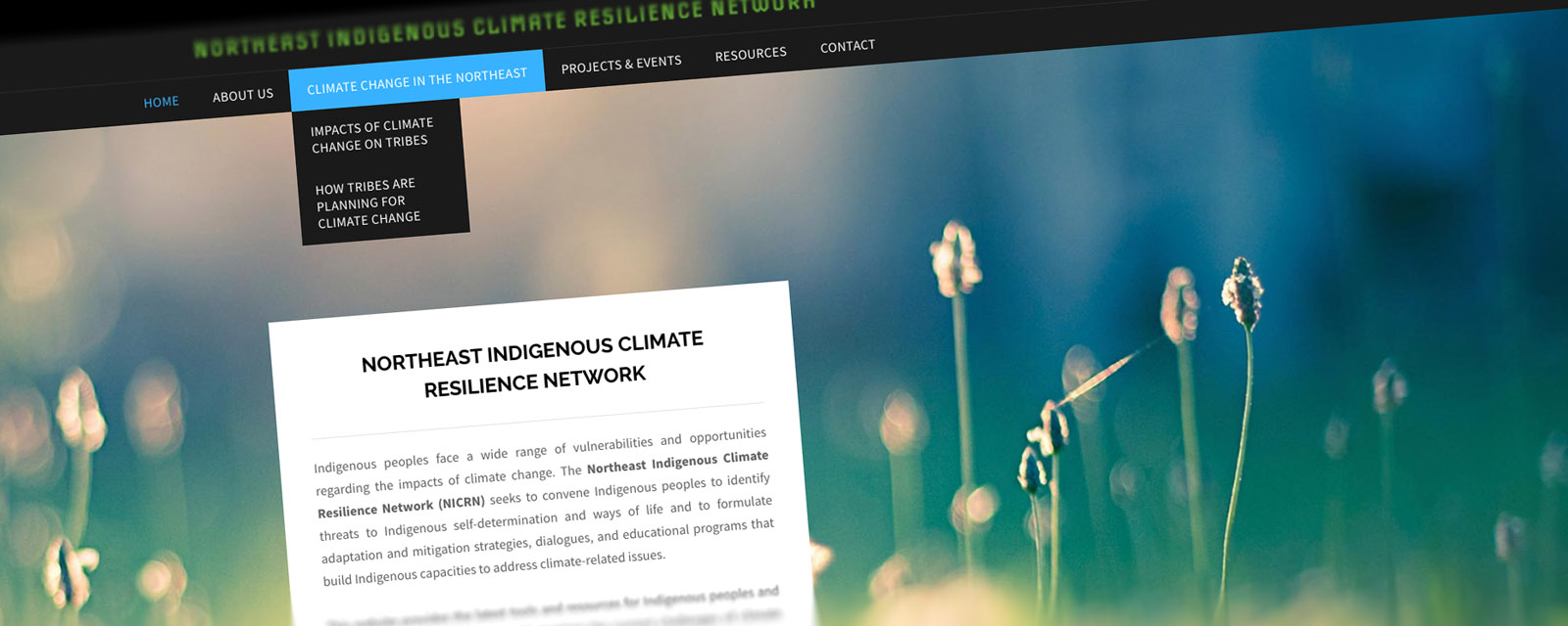 Northeast Indigenous Climate Resilience Network