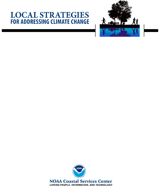 Local Strategies for Addressing Climate Change