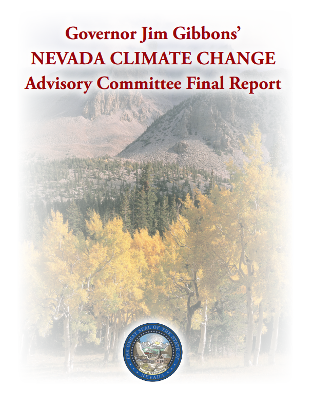 Climate Change Advisory Committee Final Report | State of Nevada