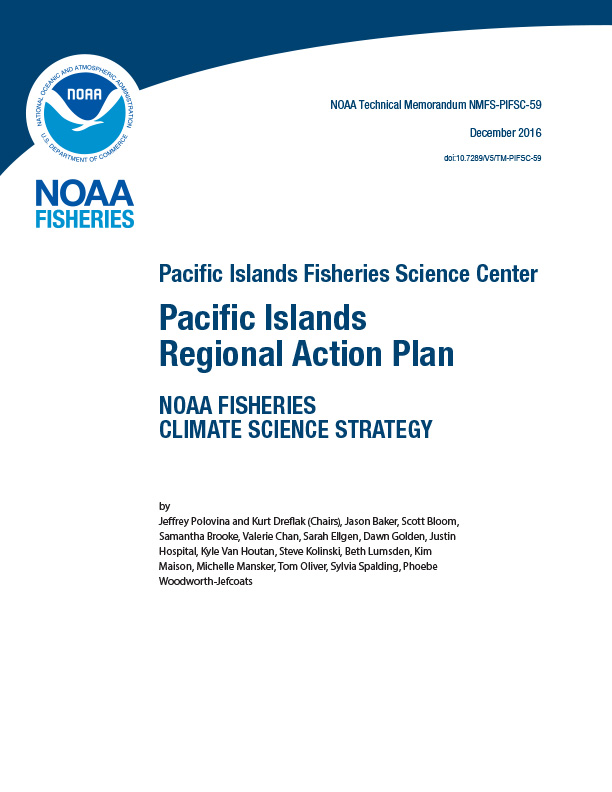 NOAA Fisheries Climate Science Strategy | Pacific Islands Regional Action Plan