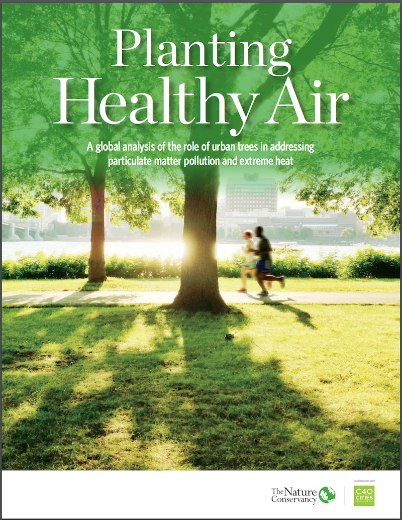 Planting Healthy Air: A global analysis of the role of urban trees in addressing particulate matter pollution and extreme heat