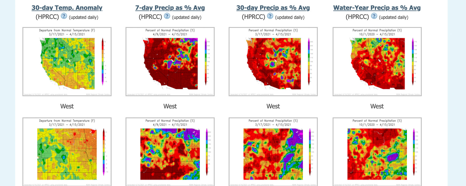 Rocky Mountains-High Plains Climate Dashboard