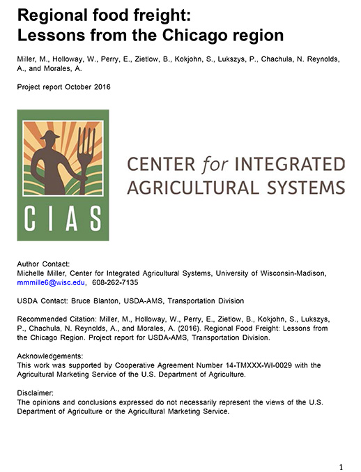 Regional Food Freight: Lessons From the Chicago Region