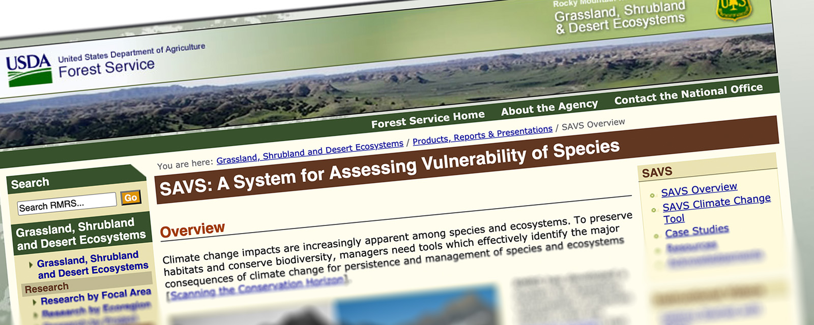 System for Assessing Vulnerability of Species (SAVS)