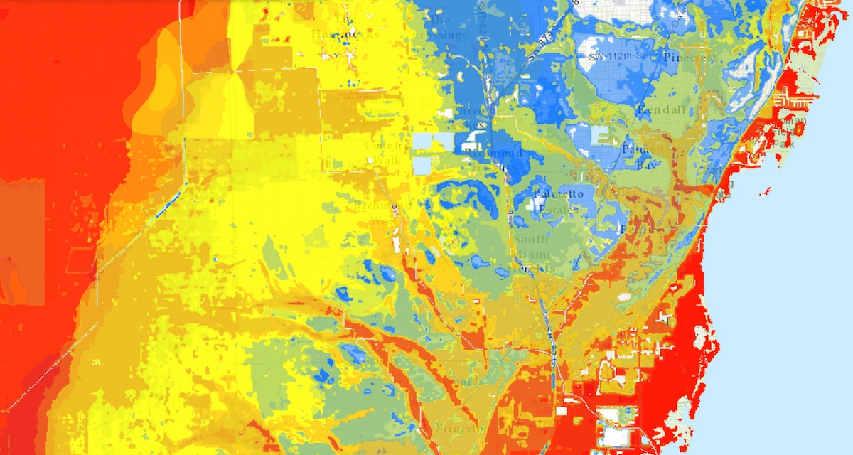 Storm Surge Inundation and Hurricane Strike Frequency Map