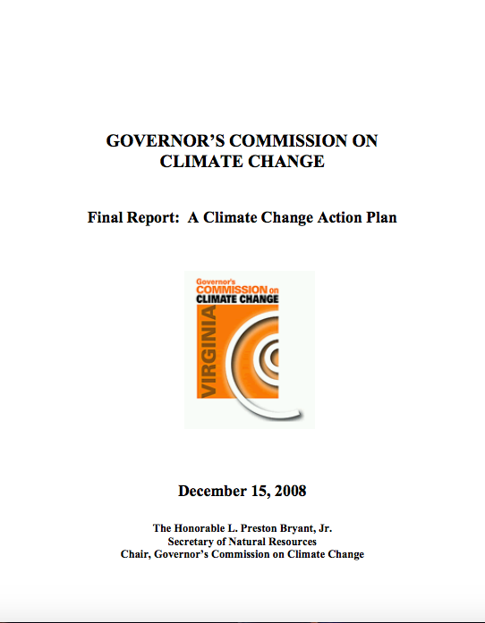 Climate Change Action Plan | Commonwealth of Virginia