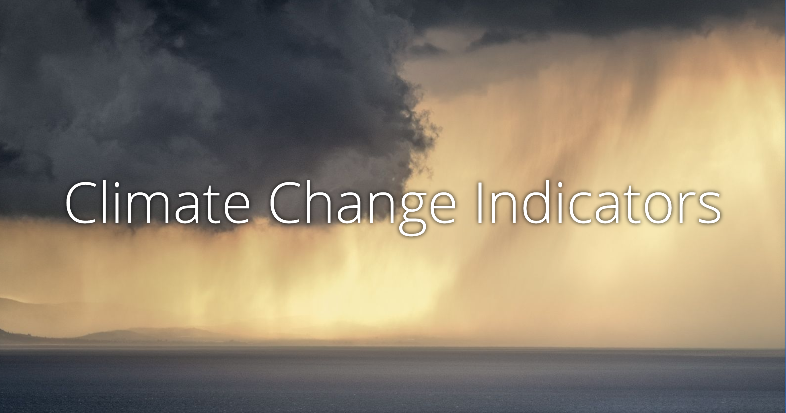 Climate Change Indicators StoryMap