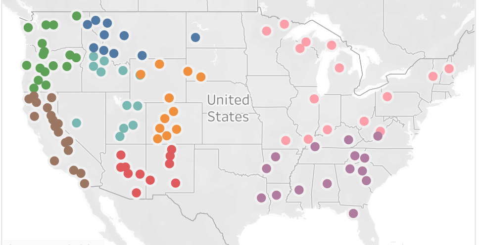 USFS Climate Gallery -  Climate By Forest StoryMap