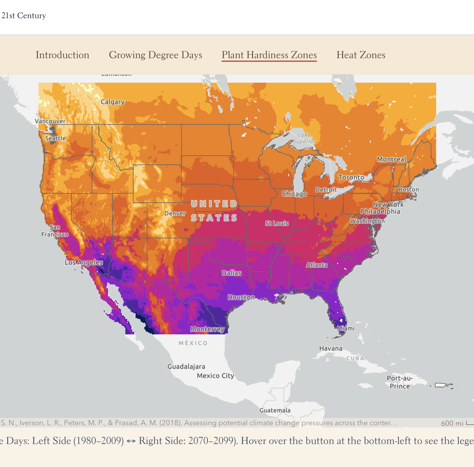 USFS Climate Gallery - Climate Change Pressures in the 21st Century StoryMap