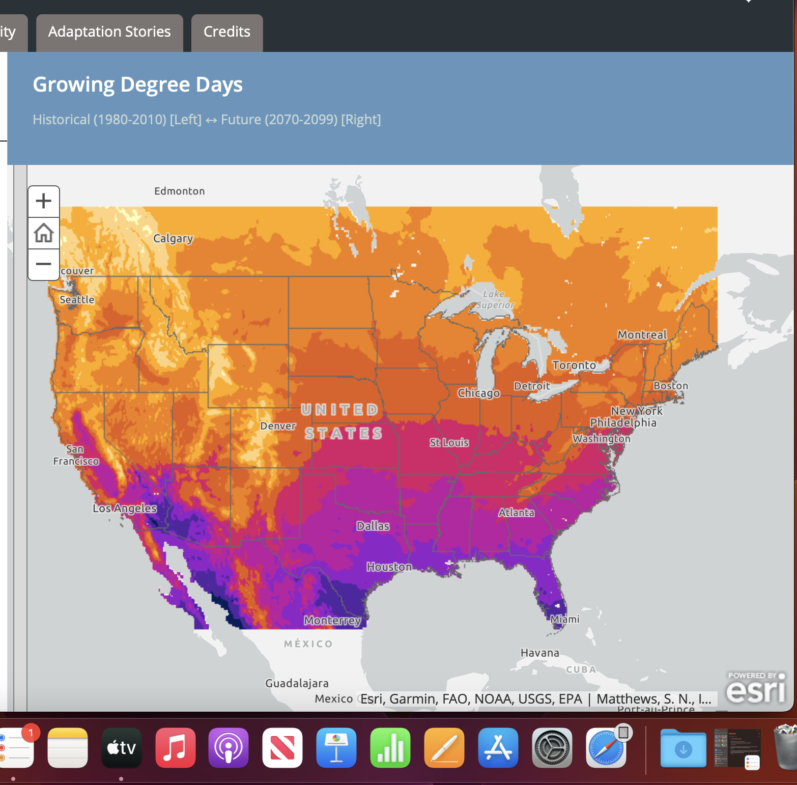 USFS Climate Gallery -  Climate Change and Adaptation: Mid-Atlantic Forests StoryMap