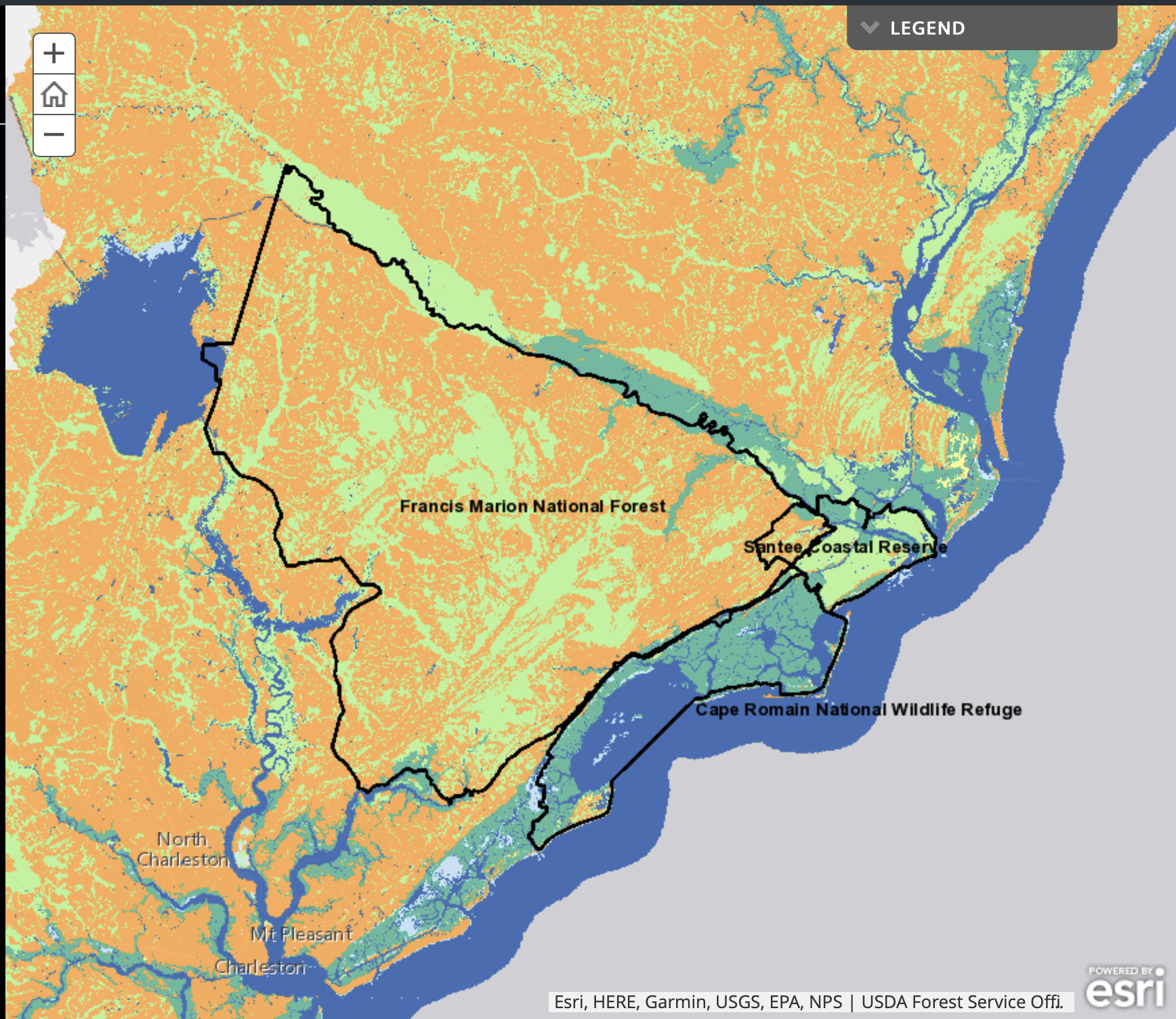 USFS Climate Gallery - Francis Marion National Forest: Adapting to Climate Change StoryMap