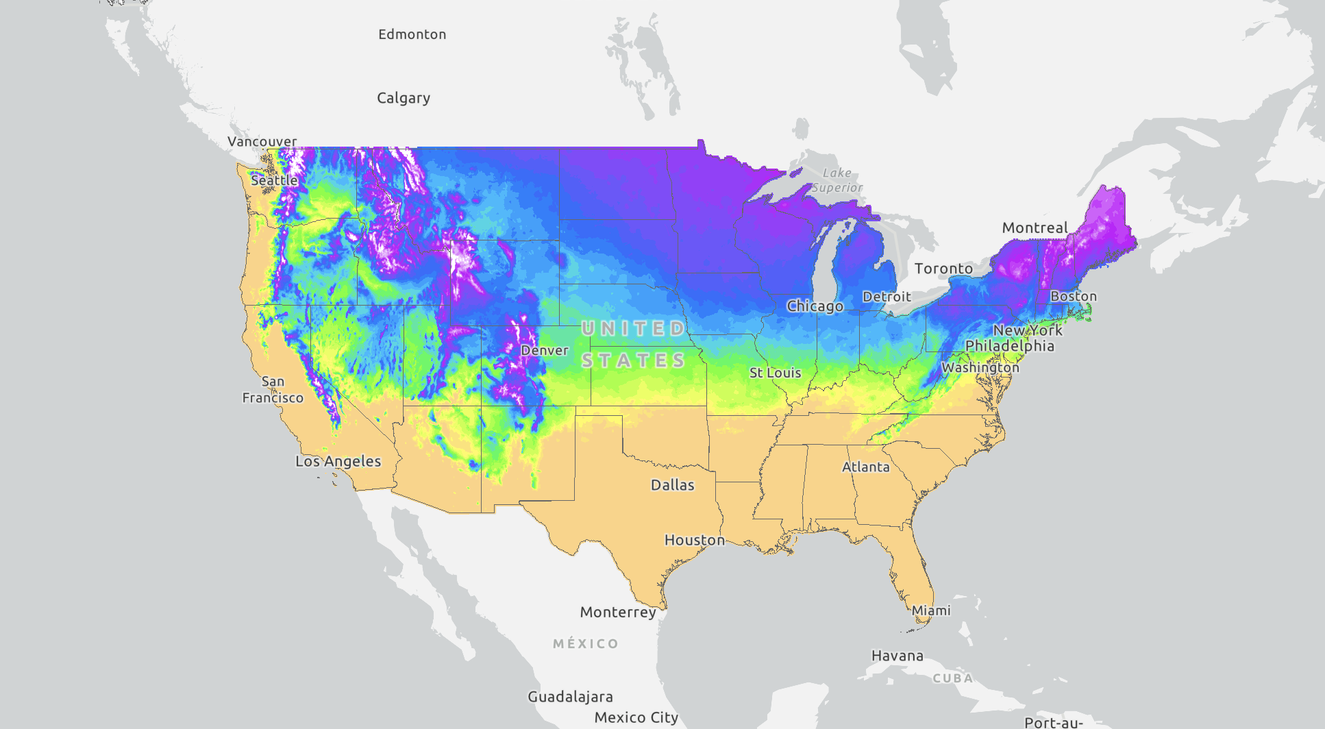 USFS Climate Gallery - Snow Drought StoryMap