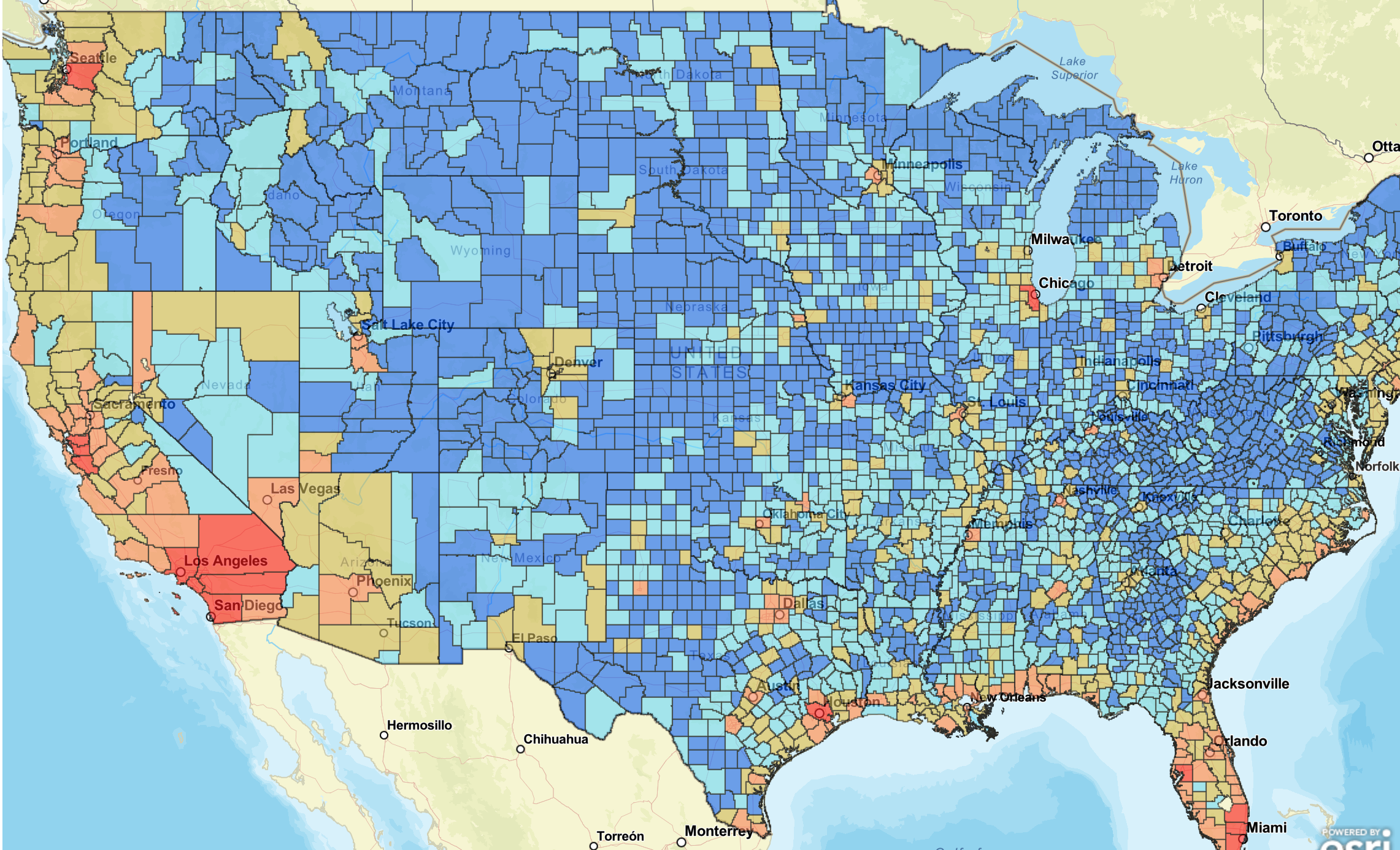 HUD Exchange: Natural Hazard Map and Funding Navigator
