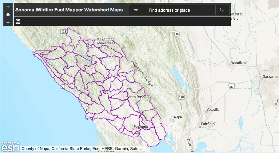 Sonoma County Wildfire Fuel Mapper