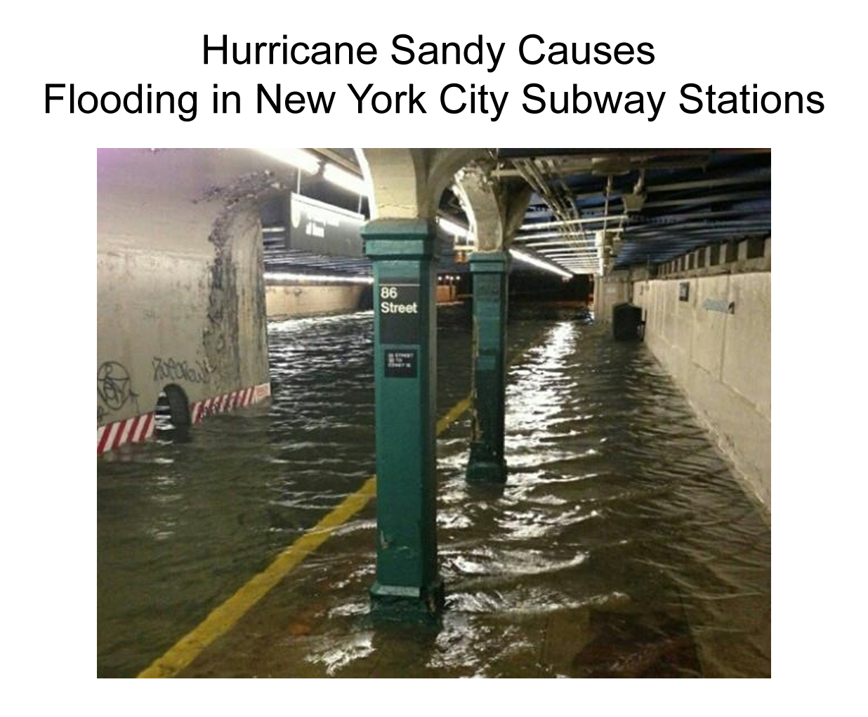 Hurricane sandy causes flooding in new york city subway stations u s