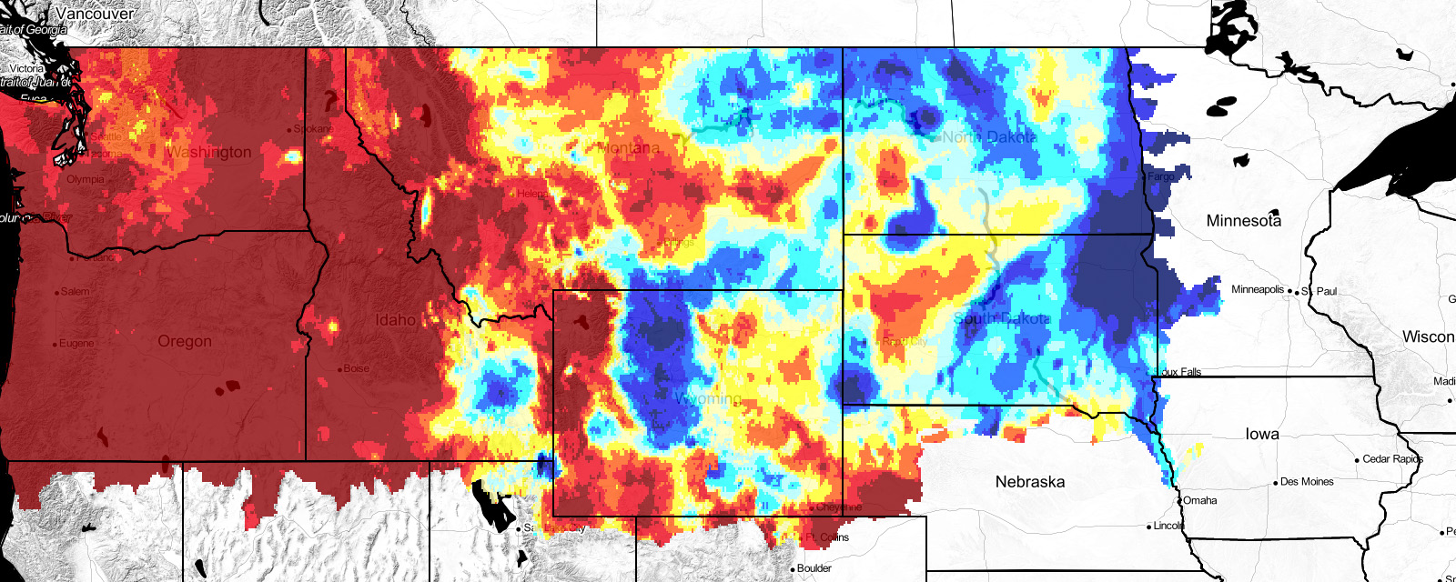 Upper Missouri River Basin Drought Indicators Dashboard