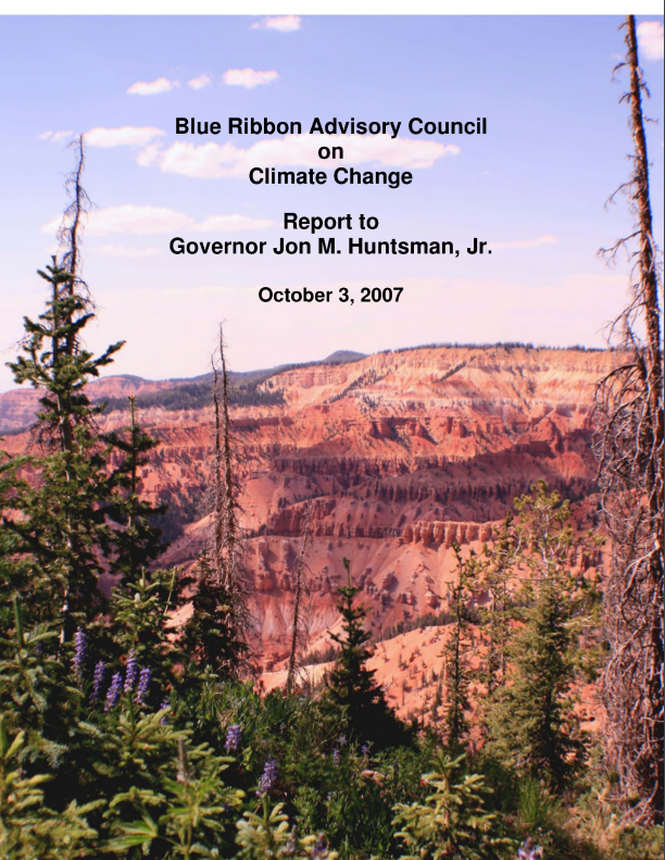 Blue Ribbon Advisory Council on Climate Change Report | State of Utah