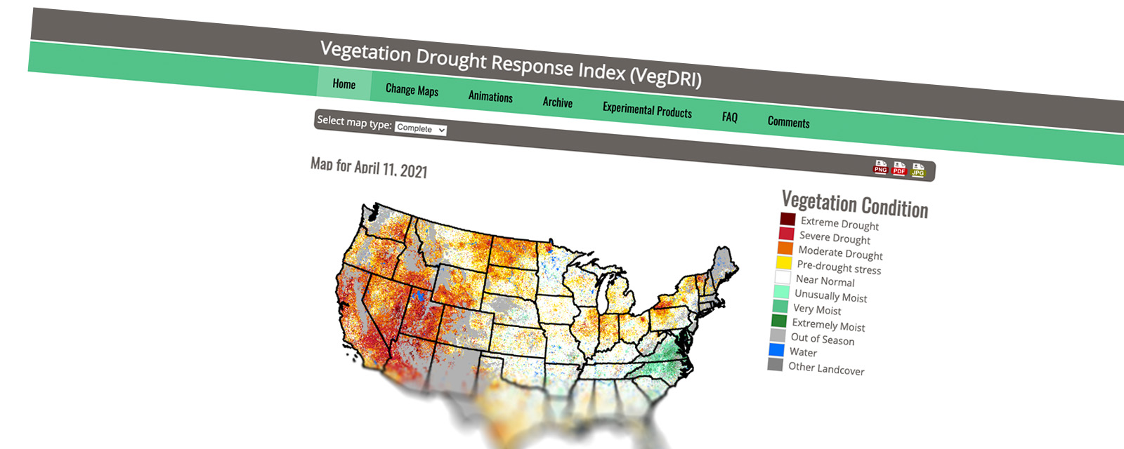 Vegetation Drought Response Index (VegDRI)