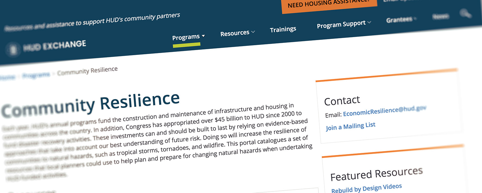 Community Resilience Portal
