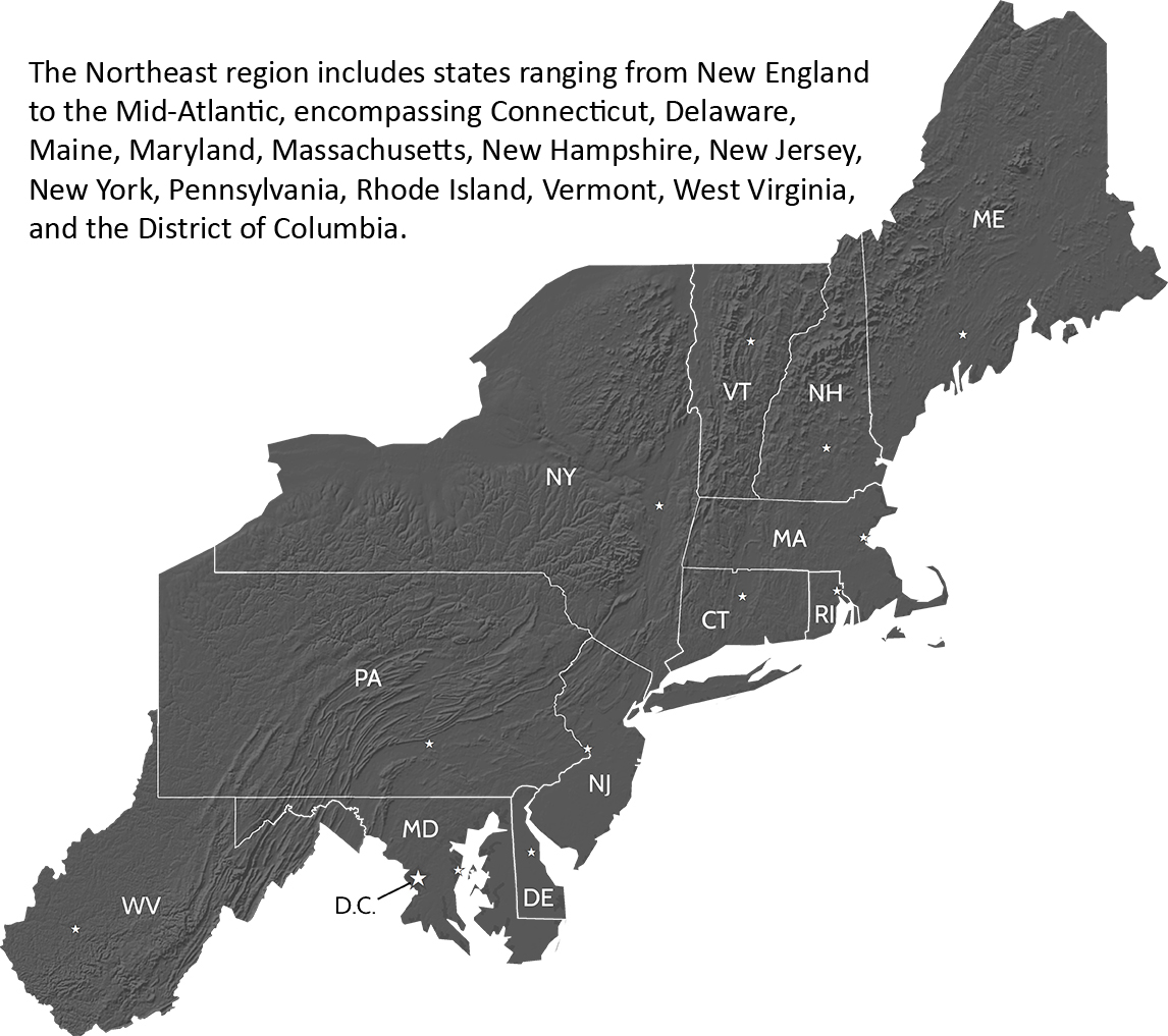 Northeast Region Map U S Climate Resilience Toolkit