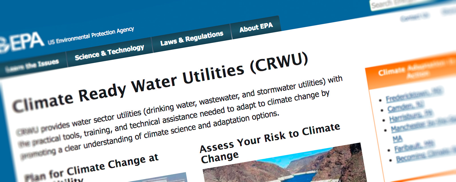 Creating Resilient Water Utilities