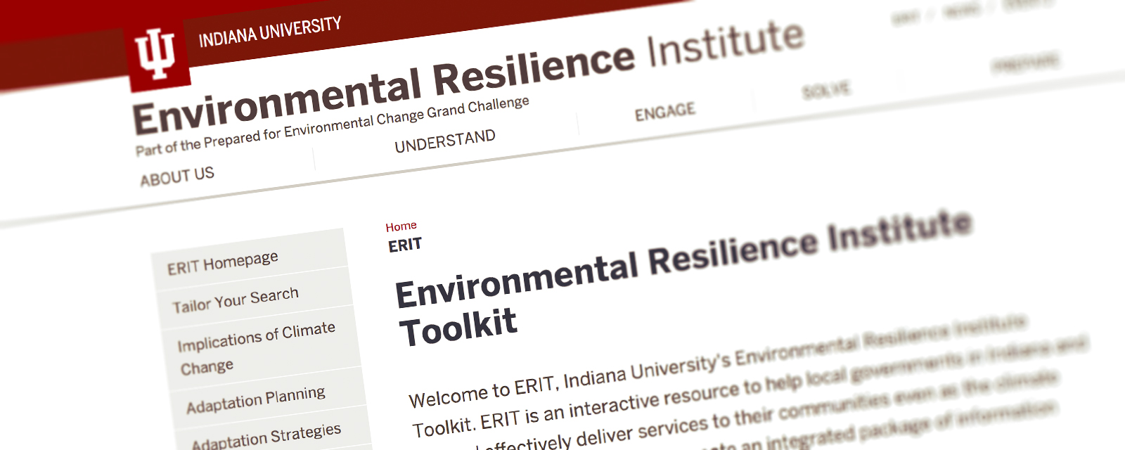 Environmental Resilience Institute Toolkit (ERIT)