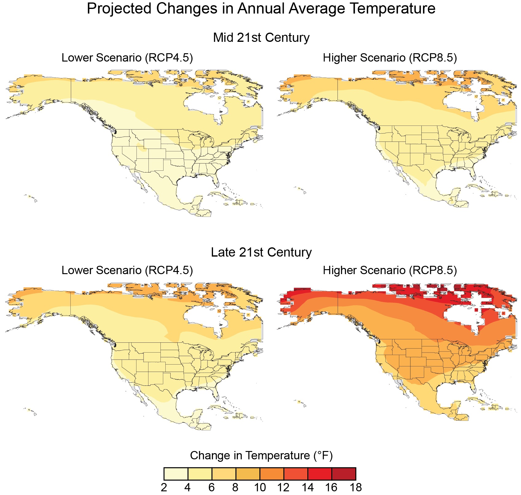 Projected Temperature Changes U.S. Climate Resilience Toolkit