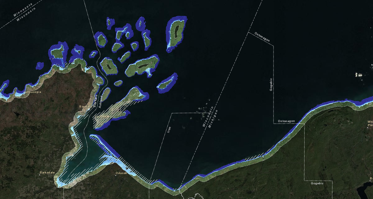 Lake Level Viewer: United States Great Lakes
