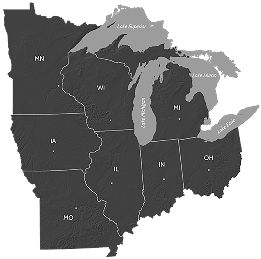 map of midwest region Midwest Region Map U S Climate Resilience Toolkit map of midwest region