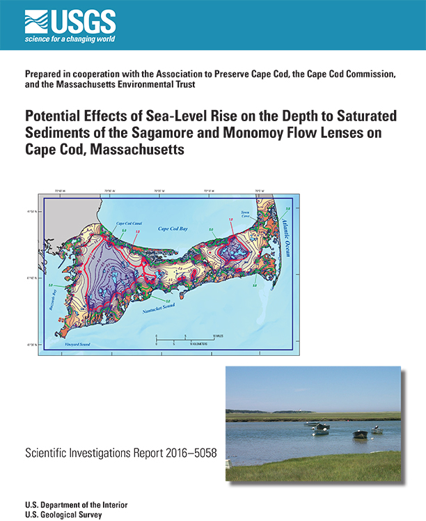 Potential Effects of Sea-Level Rise on the Depth to Saturated Sediments of the Sagamore and Monomoy Flow Lenses on Cape Cod, Massachusetts