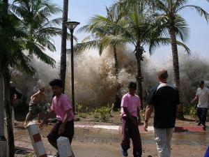 2004 Tsunami in Ap Nang, Krabi province in Thailand