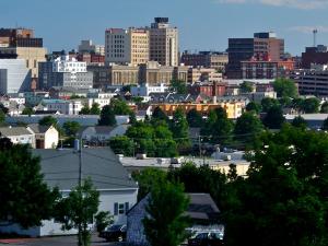 View of downtown Portland, ME