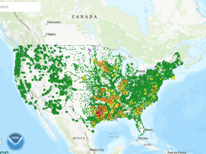 Hydrologic-Forecasts map