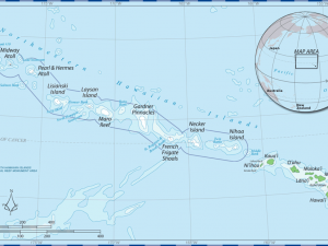 map of the northwestern Hawaiian islands