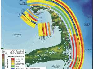 cape cod relative coastal vulnerability map