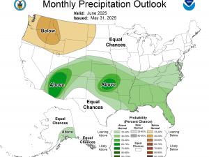 Monthly Precipitation and Temperature Outlooks