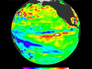 satellite imagery of sea surface heights