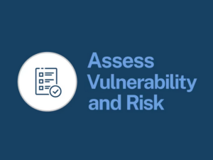 Assess Vulnerability and Risk text and icon