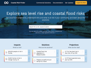 Climate Central’s Coastal Risk Finder screen capture