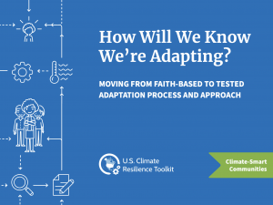 Moving from faith-based to tested adaptation process and approach: How will we know we’re adapting? report cover